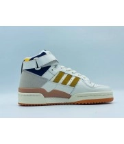 Кроссовки Adidas Forum 84 бело-синие с желтым
